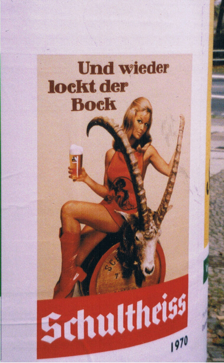 Bockbier Werbung 1970