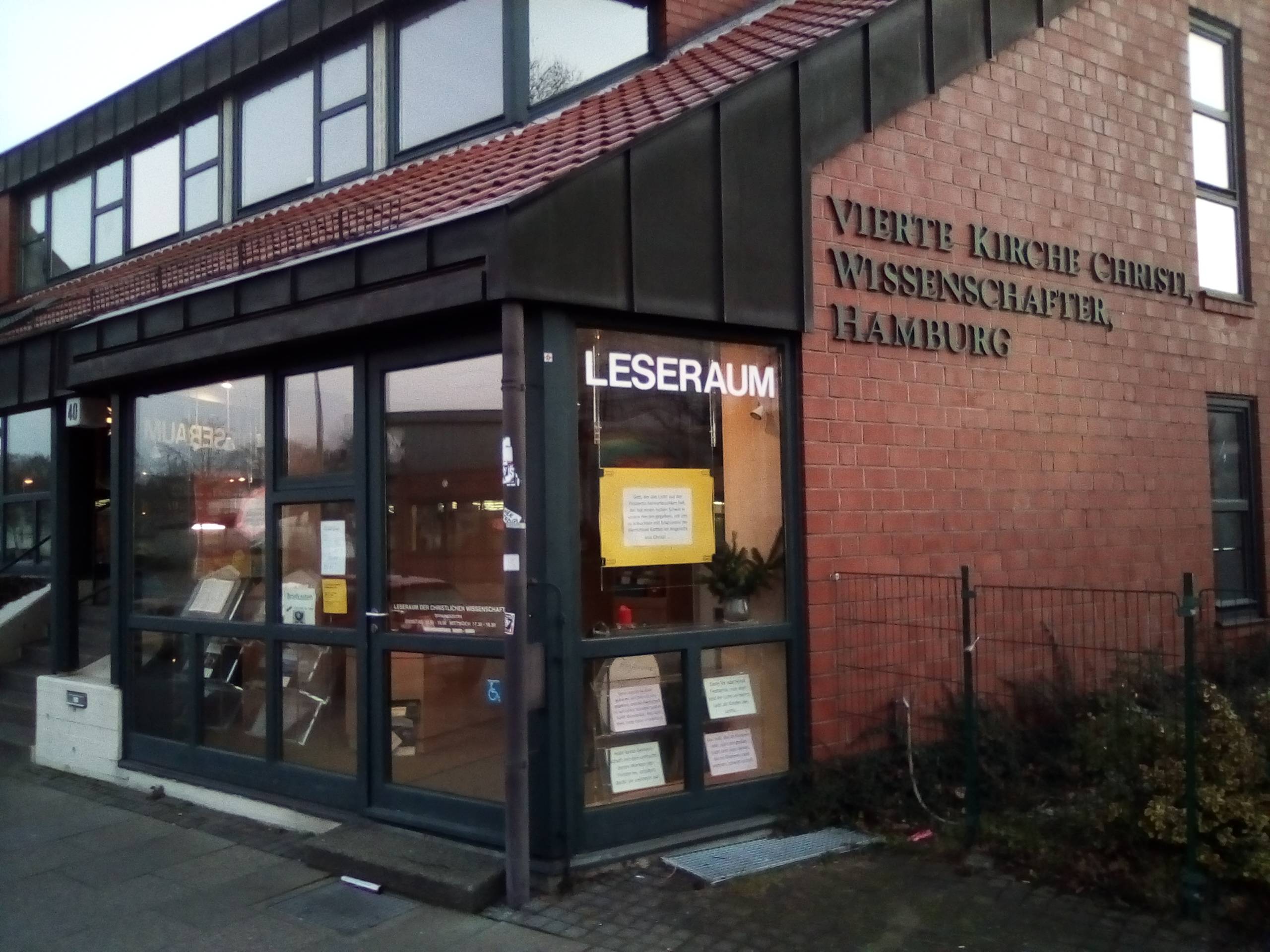 Bild 1 Vierte Kirche Christi, Wissenschaftler in Hamburg