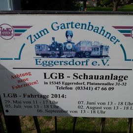 Zum Gartenbahner Eggersdorf e.V. - LGB Gartenbahn in Eggersdorf Gemeinde Petershagen-Eggersdorf