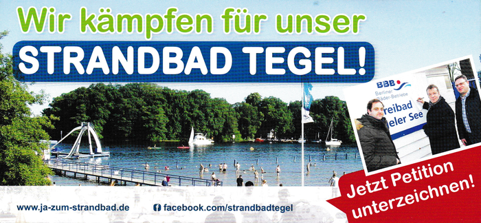 2015: Wir kämpfen für unser Strandbad Tegel!