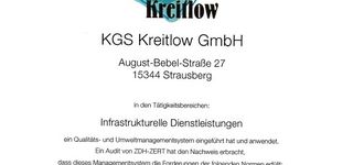 Bild zu KGS Kreitlow GmbH - Infrastrukturelle Dienstleistungen