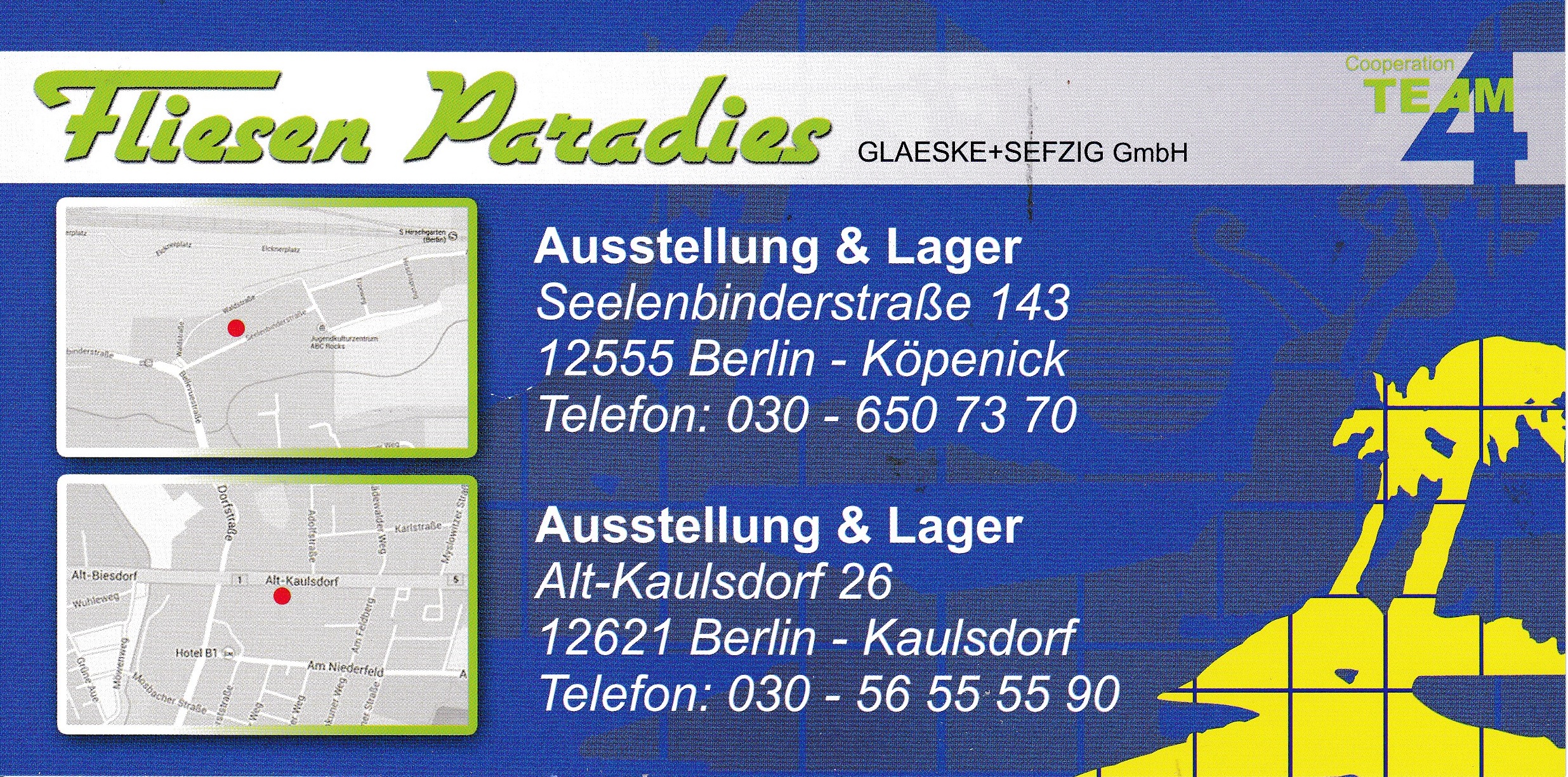 Bild 1 Fliesenparadies Glaeske & Sefzig Handels GmbH in Berlin