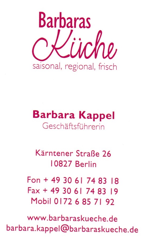 Bild 2 Barbara Kappel-Weber Barbara's Küche in Berlin
