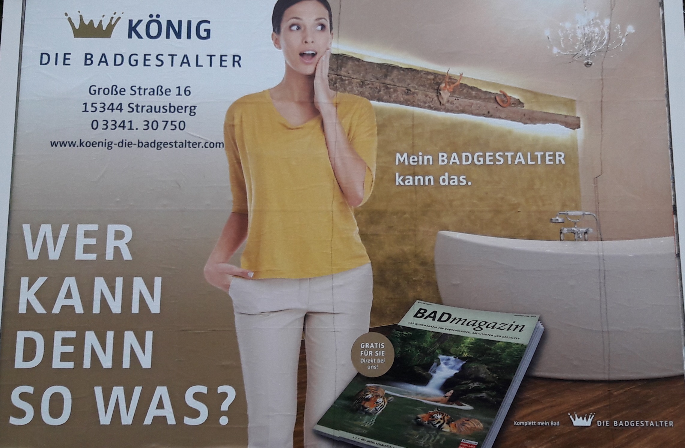 Werbung im HandelsCentrum Strausberg