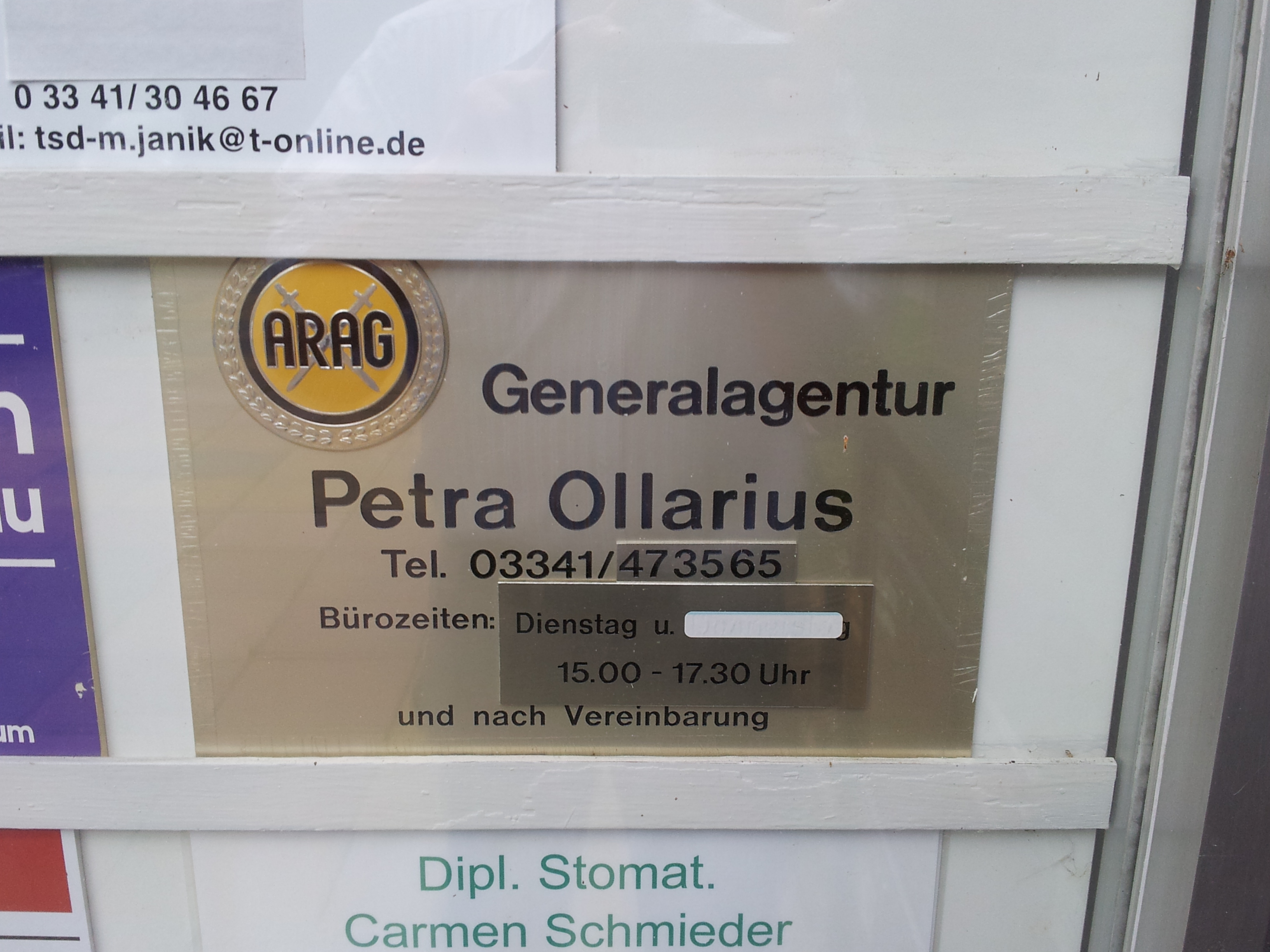 Bild 1 ARAG Generalagentur Ollarius, Petra in Eggersdorf