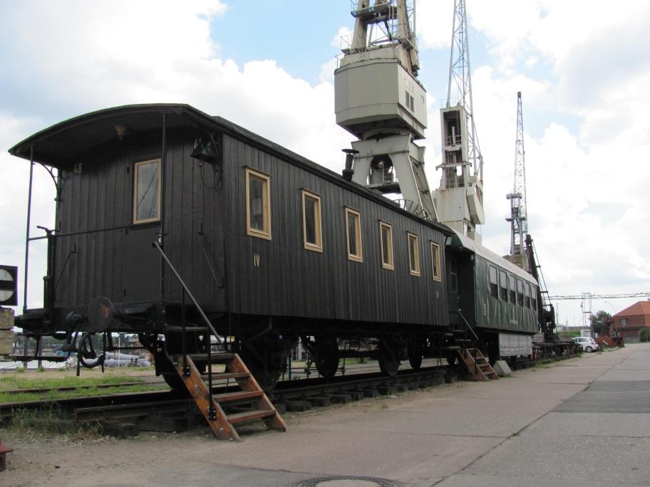 Eisenbahnwagen im Hafenmuseum Hamburg
