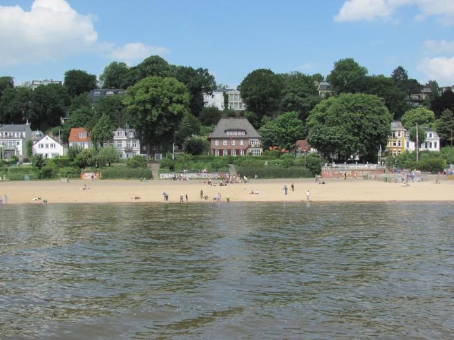 Elbstrand beim Museumshafen Övelgönne