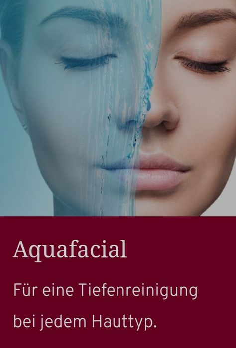 Hydrafacial/Aquafacial Tiefenreinigung der Haut. Angebotspreis 89 Euro