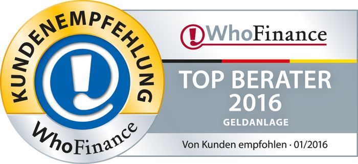 Auszeichnung WhoFinance 2016
