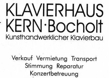 Logo von Klavierhaus Kern in Bocholt