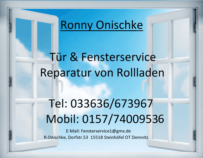 R.Onischke Tür u. Fensterservice, Reparatur von Rollladen