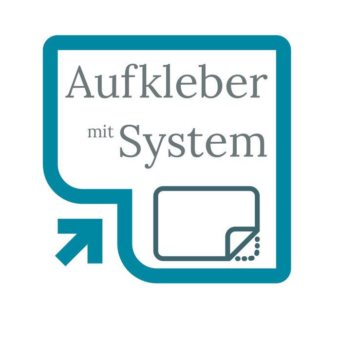 Aufkleber mit System