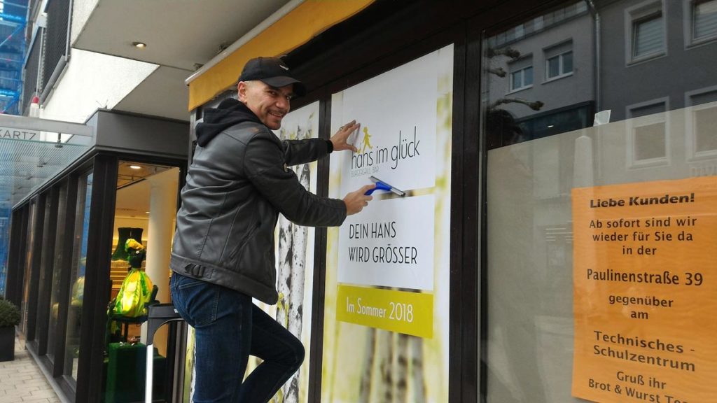 Digitaldruckfolie auf Schaufenster