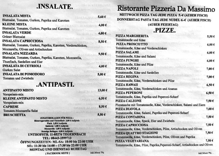 Nutzerbilder Ristorante Pizzeria da Massimo Italienisches Restaurant