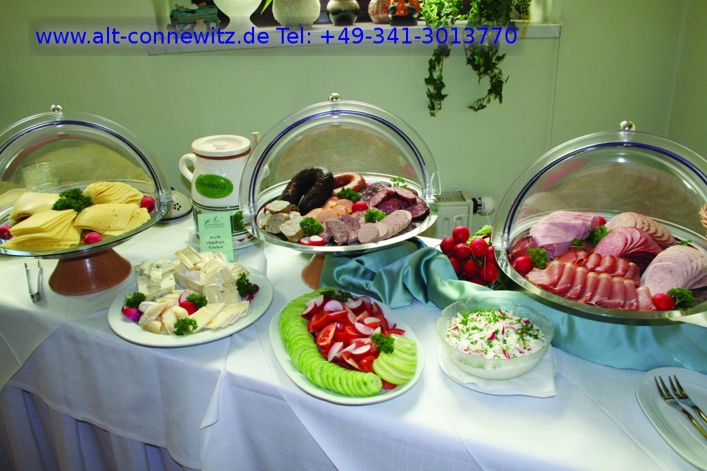 Frühstücksbuffet im Hotel Alt-Connewitz in Leipzig