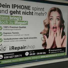 Werbung auf Berliner U-Bahnhöfen