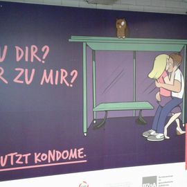 Werbung auf Berliner U-Bahnhöfen