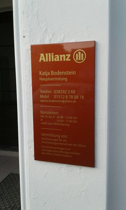 Allianz Versicherung Katja Bodenstein Hauptvertretung
