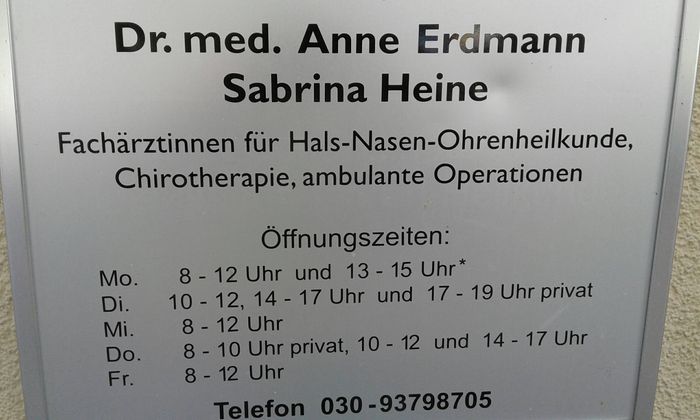 HNO-Praxis Erdmann/Heine Dr. Fachärzte für HNO