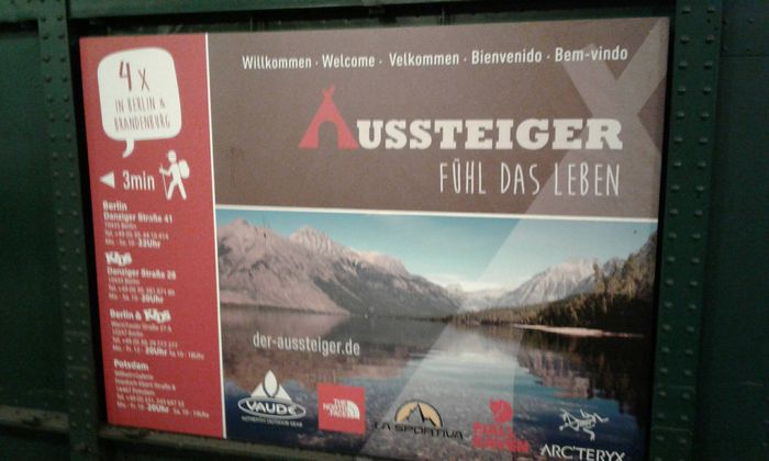 Werbung in Berliner U- Bahnhöfen