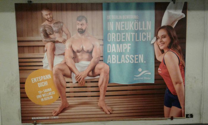 Werbung in Berliner U-Bahnhöfen