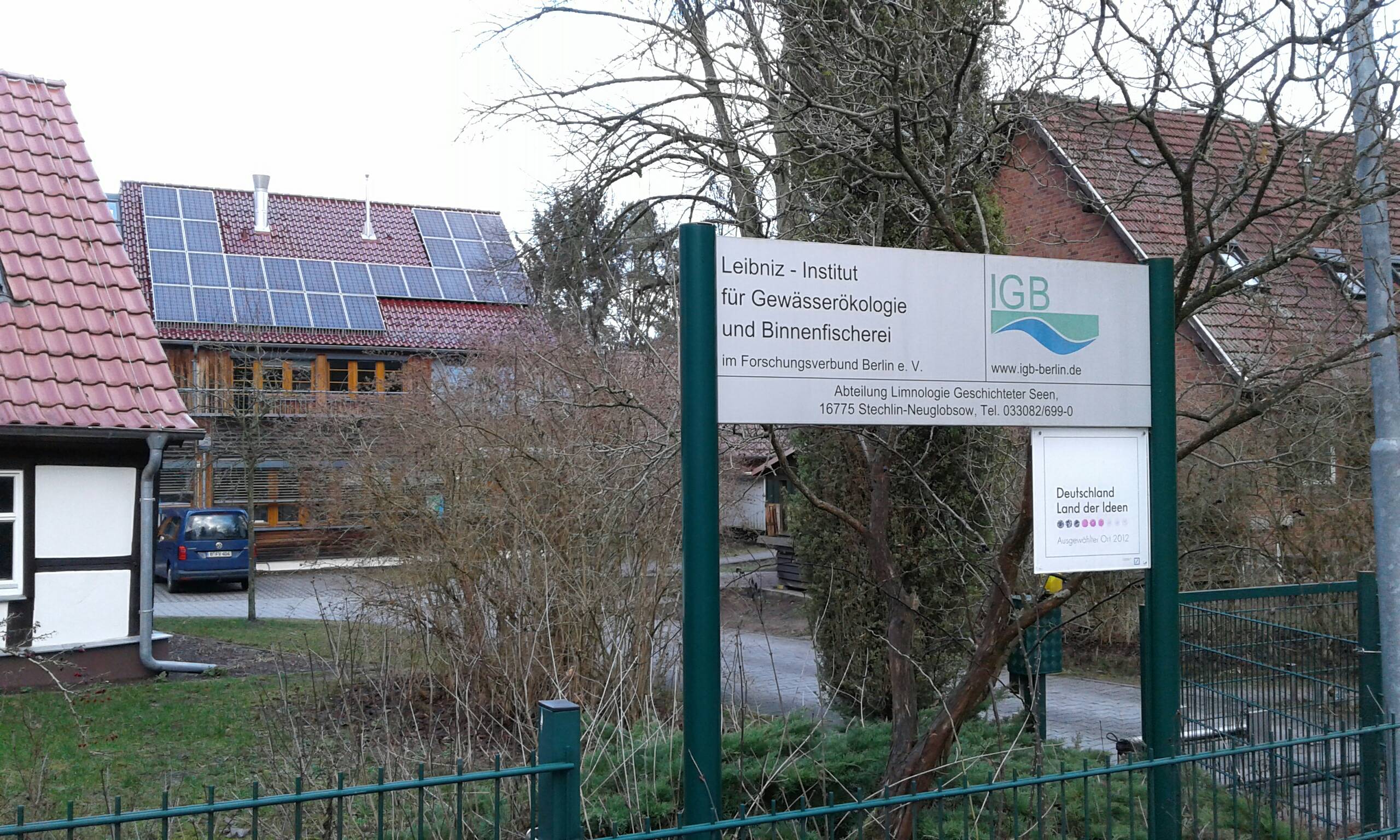 Bild 2 Institut für Gewässerökologie in Stechlin