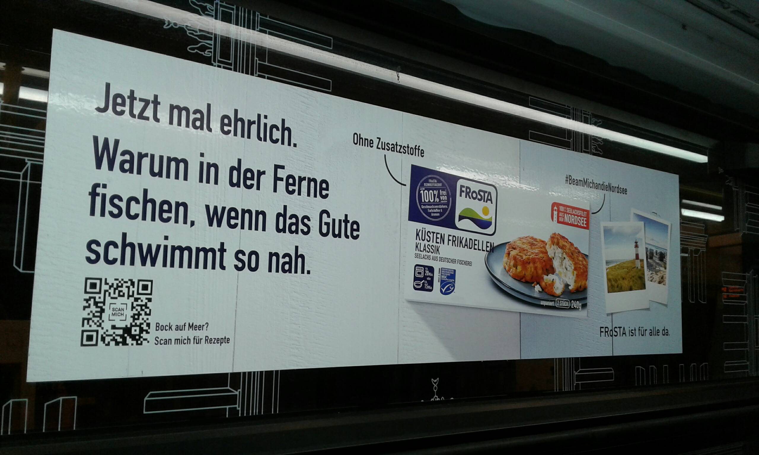 Werbung in'ne Berliner U-Bahn