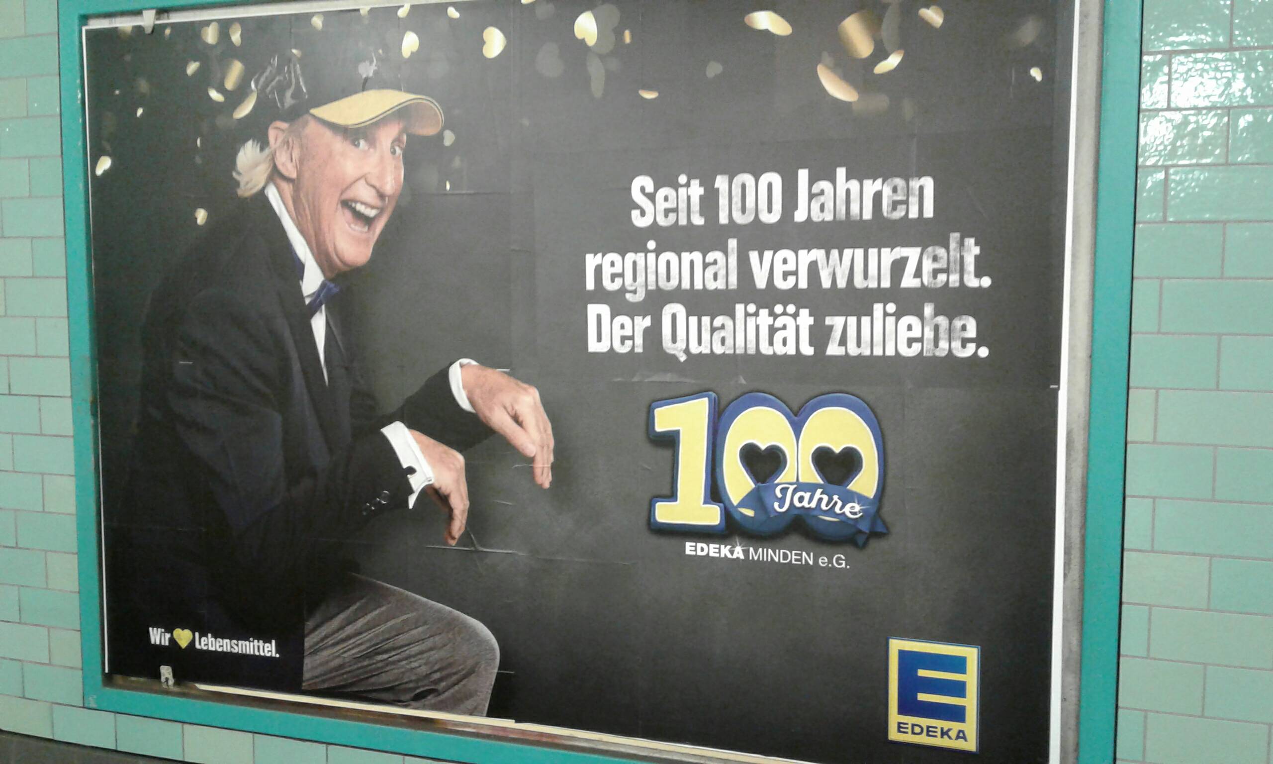 Werbung in Berliner U-Bahnhöfen