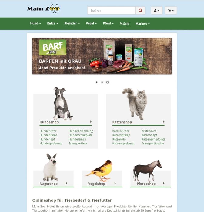 Main Zoo® - Onlineshop