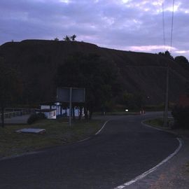 die riesigen Schlackehalden bei Ahlsdorf