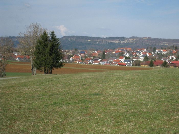 Hausen o.V. mit dem Spaichinger Dreifaltigkeitsberg im Hintergrund