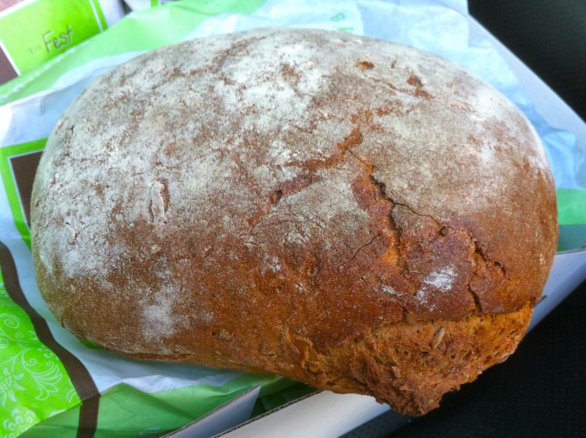 Das leckere Brot, mit hellem Landbier ausgebacken!