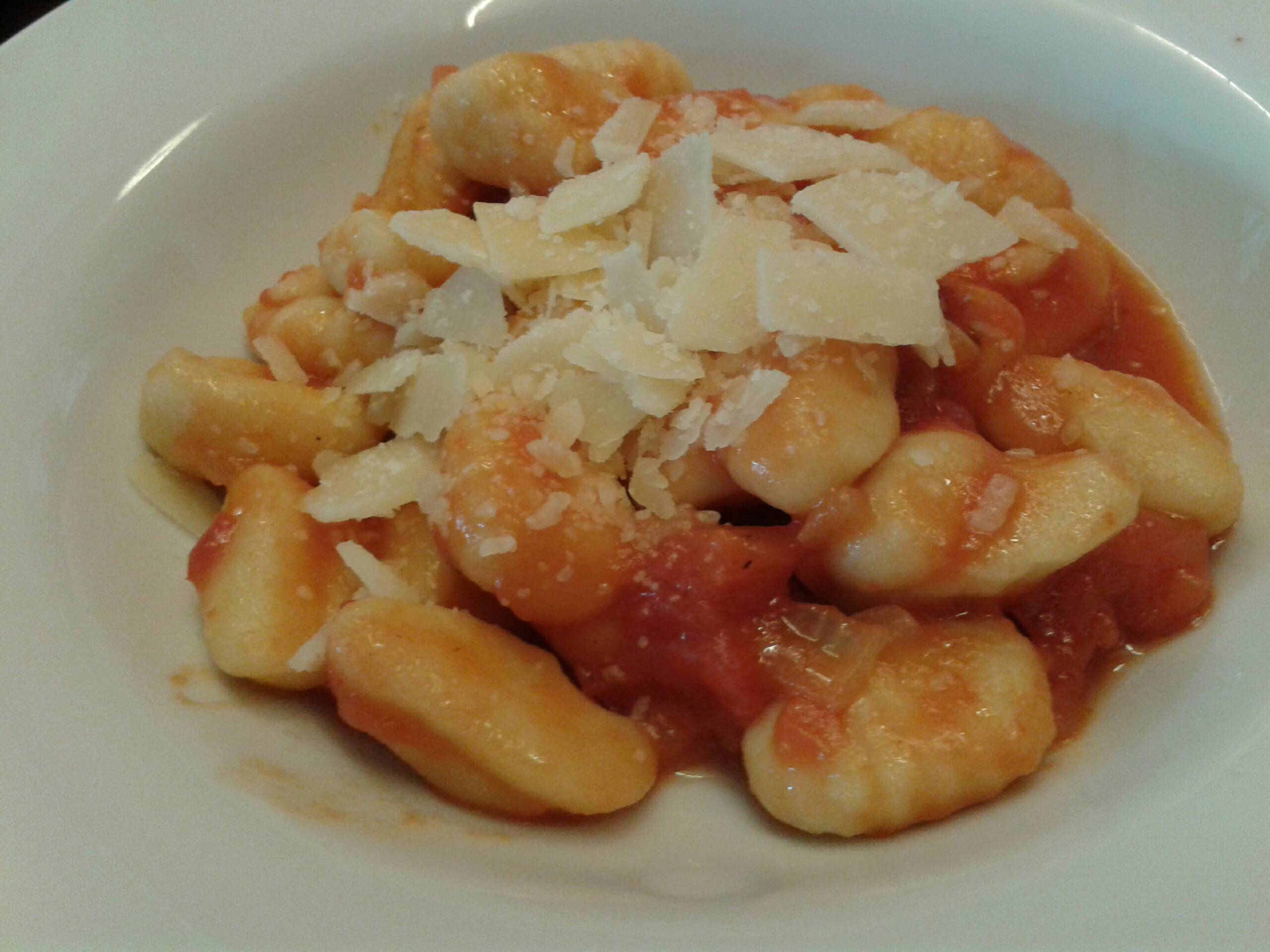 Gnocci mit Tomatensauce ... sehr lecker, aber leider auch super kleine Portion :-(