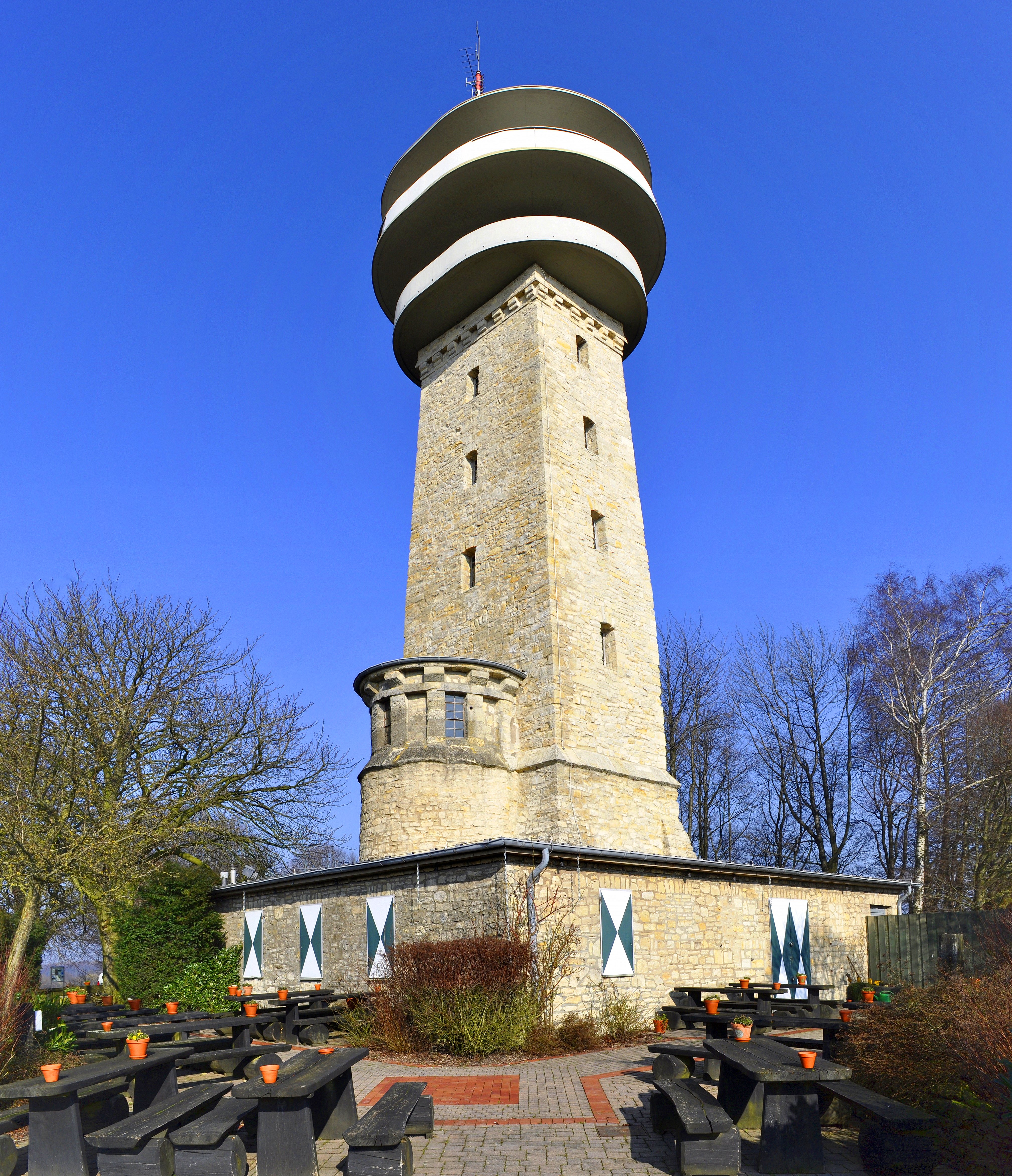 Der Longinusturm. Der höchste Aussichtspunkt mit einem tollen Cafe mit Weitsicht...