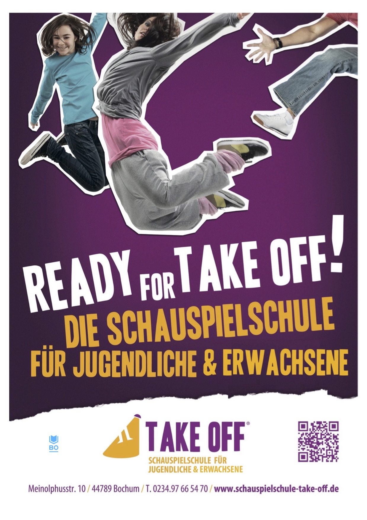 TAKE OFF Schauspielschule, Bochum, Plakat