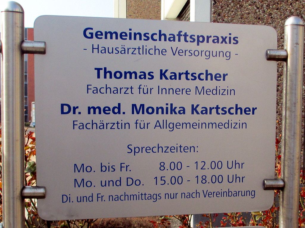 Nutzerfoto 1 Kartscher Monika Dr. Ärztin f. Allgemeinmed. , Kartscher Thomas Facharzt für Innere Medizin