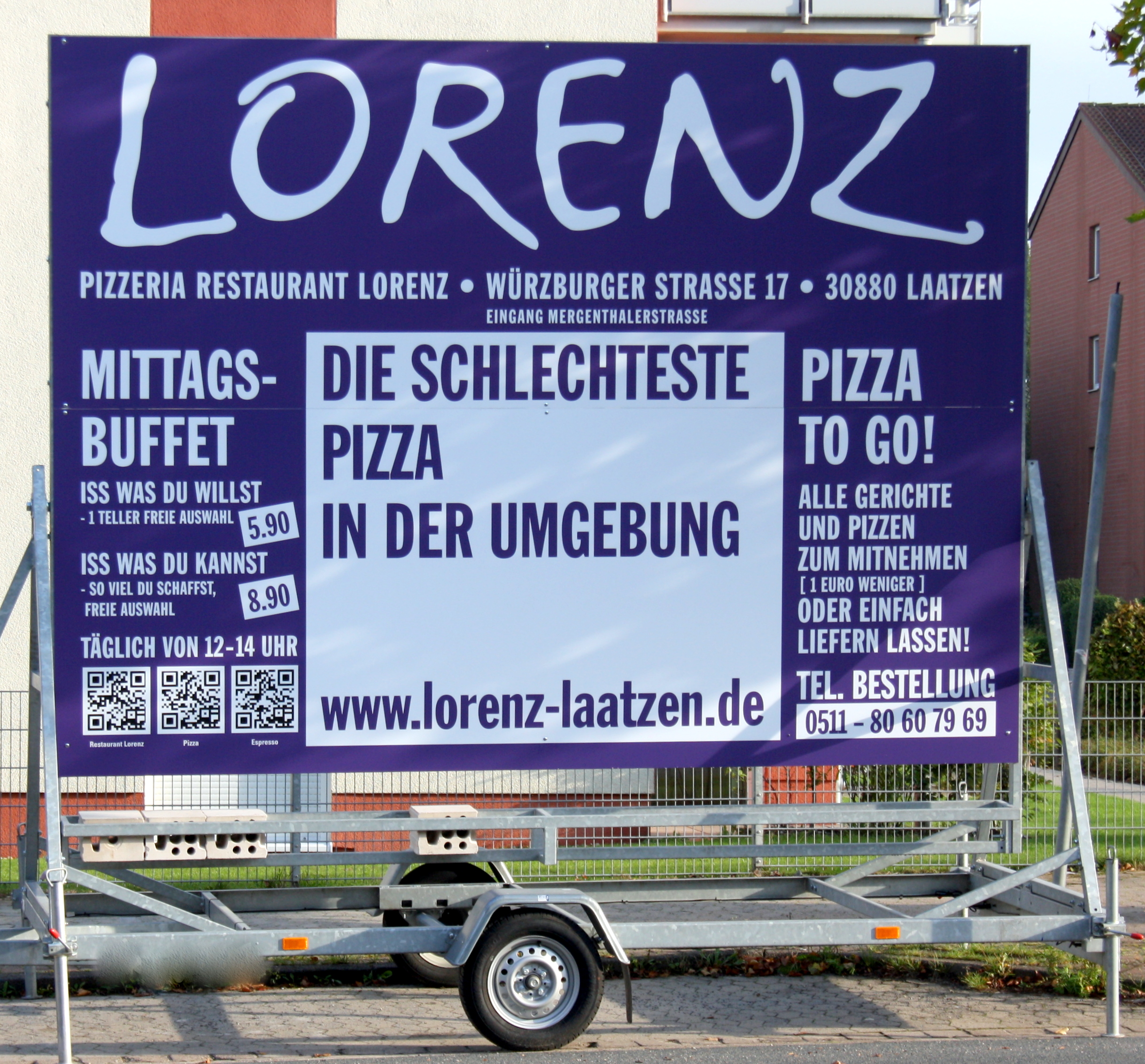 Lorenz, Laatzen - coole Werbung, die bestimmt Aufmerksamkeit erregt -