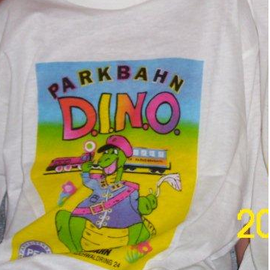 T-Shirt mit dem Parkbahn Dino
