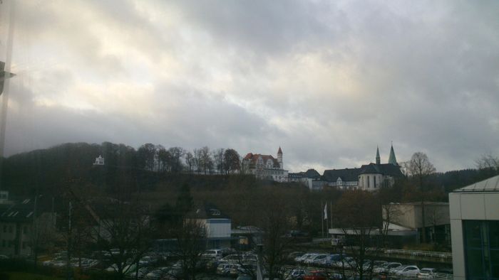 die Aussicht auf das Flüsterhäuschen (Ehmsenweg)