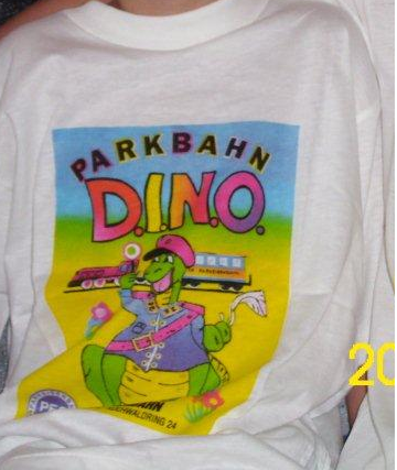 T-Shirt mit dem Parkbahn Dino