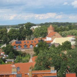 Blick vom Kirchturm über die Stadt Mittenwalde