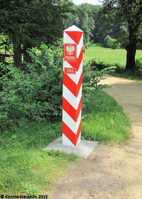 Polnischer Grenzpfahl im Park