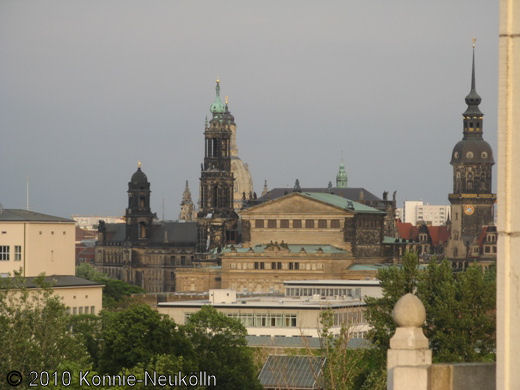 Blick von der Yenidze auf die Dresdner Innenstadt