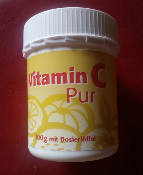 Vitamin C Pulver, mit praktischem Dosierlöffel inklusive
