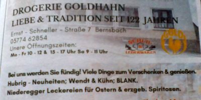 Goldhahn Siegfried Drogerie in Lauter-Bernsbach Bernsbach