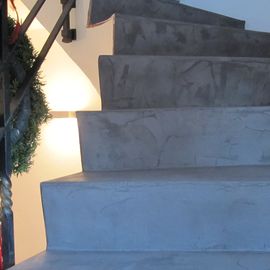 Treppengestaltung mit Beton Ciré