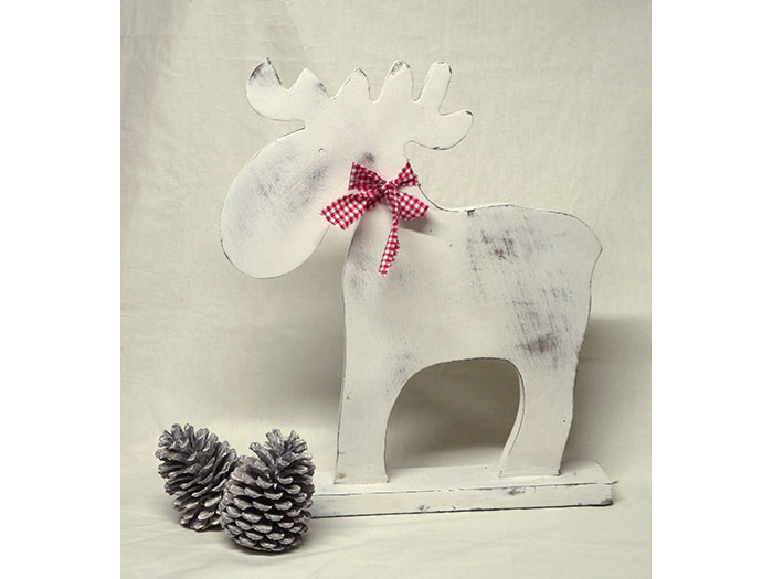Elch aus Holz - Weihnachtsdeko - Shabby Chic