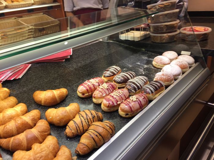 Blick auf die doppelt gefüllten Krapfen - ziemlich abgefahren!