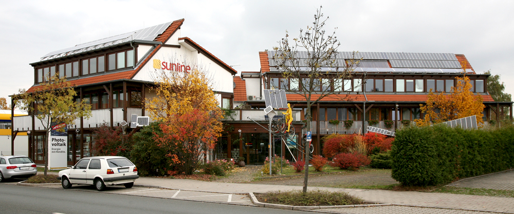 Die Sunline Solar AG Zentrale in Fürth.