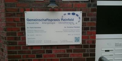 Gemeinschaftspraxis Reinfeld Frank Kannies und Christina Präcklein Dres. in Reinfeld in Holstein